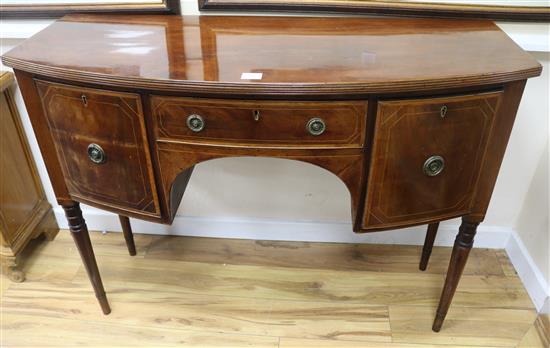 A mahogany sideboard, W.123cm